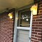 Besuerte Mason Jar Wall Sconces Set of Two, Wall Deco Cute Wall Decor with LED Fairy Lights, Art for Living Room Modern Decorations, House Decor, Rustic Brown